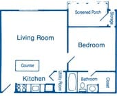 1BR/1BA