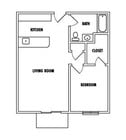 1 BR/ 1 BA