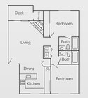 2BR/2BA