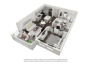 The Bimini floor plan Decorum Luxury Apartments