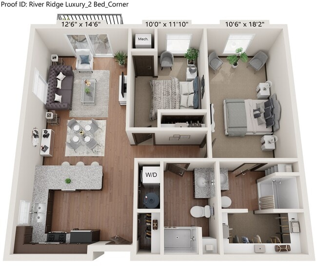 Two Bedroom Corner