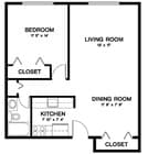 1BR/1BA