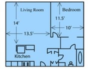 1BR/1BA