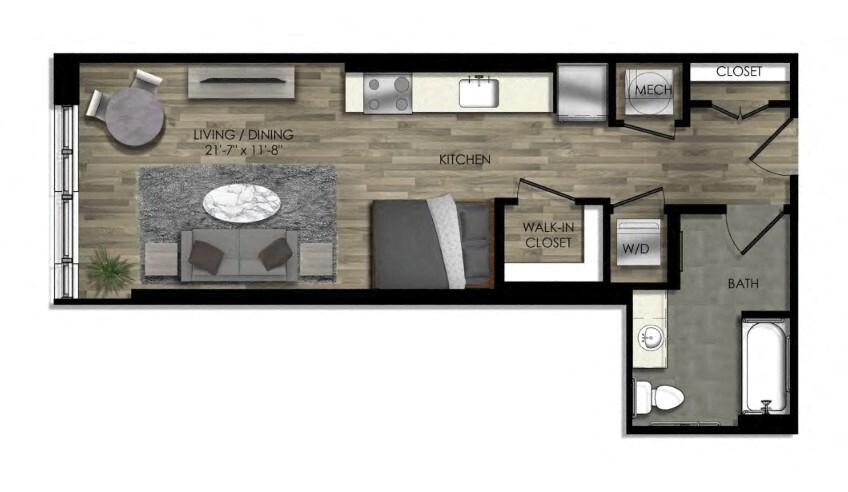 Floor Plan - Studio-25W