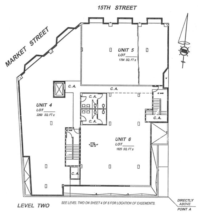 Plano del segundo piso - 2185-2193 Market St