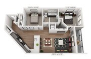 Muse - B1 - 1 Beds - 1 Baths - 993 Sq. ft.
