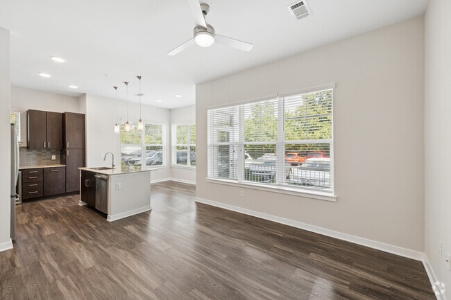 B2 - 2BR, 2BA - 1,136SF - Living Room
