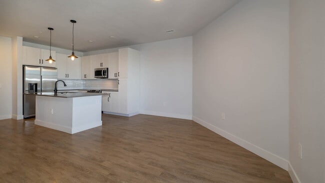 Living Room with Hard Surface Flooring - White Fence Farm