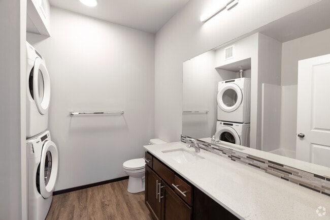 Bathroom with Washer and Dryer - The Lux