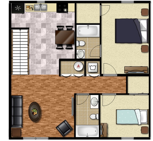 Floor Plan - 2ND Avery Ct Unit 2A