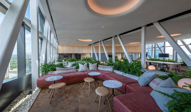 The 28th floor Skybridge boasts natural light and unmatched DC views