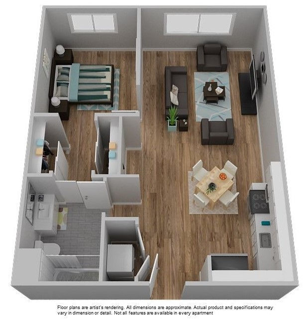Floor Plan - C-1x1