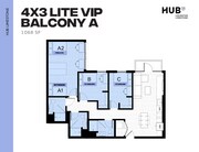 4x3 Lite VIP Balcony A