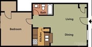 1BR/1BA
