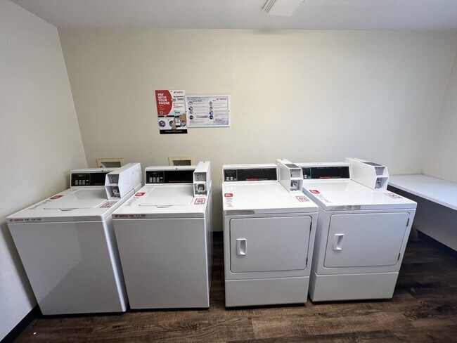 Select apartments offer in-unit washer and dryer. App operated laundry services are also available.