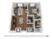 A2.2 - 1x1 floor plan Parkside at Avalon Park