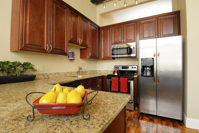 Sleek modern kitchen - American Wire Apartments