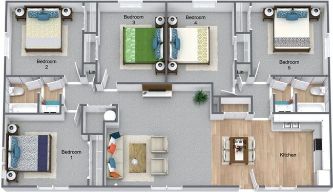 Photo - $2500* | ROOMMATE WANTED | 5 Bedroom, 2 Bathroom Apartment | Cat Friendly | Available for August ...