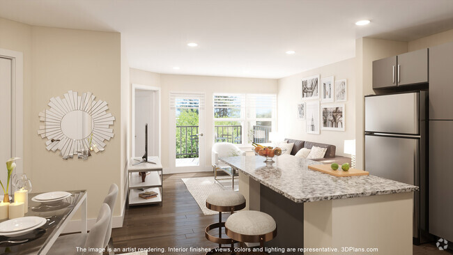 Spacious kitchen with island - The Robert At Madison Rental