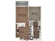 Floor plans are artist’s rendering. All dimensions are approximate. Actual product and specifications may vary in dimension or detail. Not all features are available in every apartment. Prices and availability are subject to change.