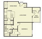 1BR/1BA