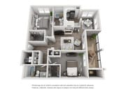Sequoia - 2BR 2 BA - 1,077 SF