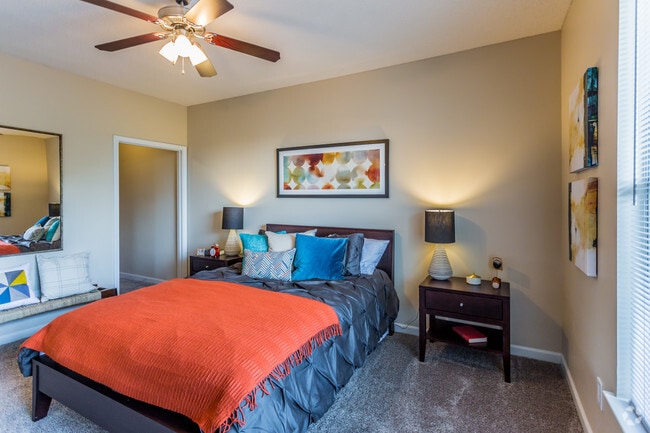 Model Bedroom with Walk-in Closet | Apartments in Memphis TN | Waterford Place Apartments