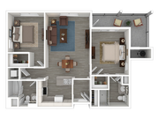 B1 | 2x2 | 980 sq ft
