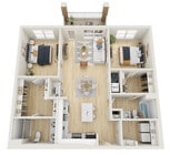 2B3 floor plan The Willow
