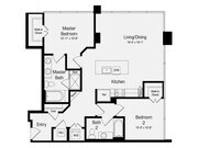 B4-A | 2 bed 2 bath | 1167 Sq. Ft.