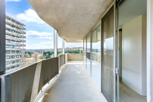Wrap Around Balconies - Huron Towers Apartments