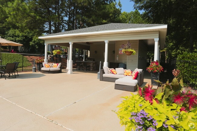 Outside gathering lounge