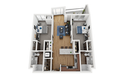 The Bridges Dinkytown B5 2x2 Floor Plan