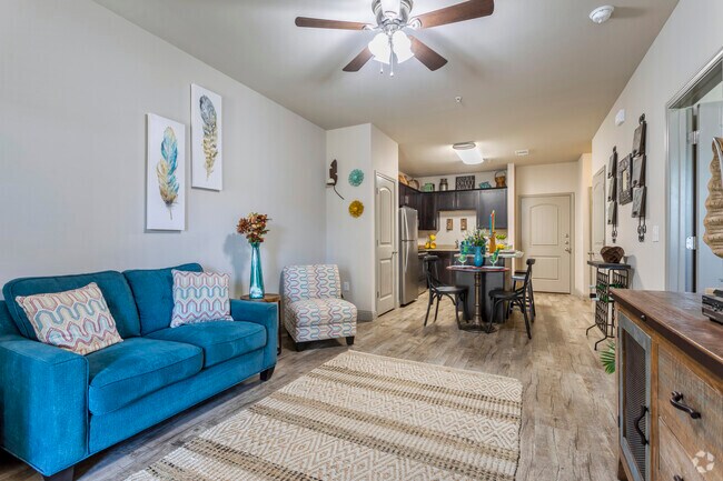 1BR,1BA - 740SF B-Style - Living Area - Remi Apartment Homes