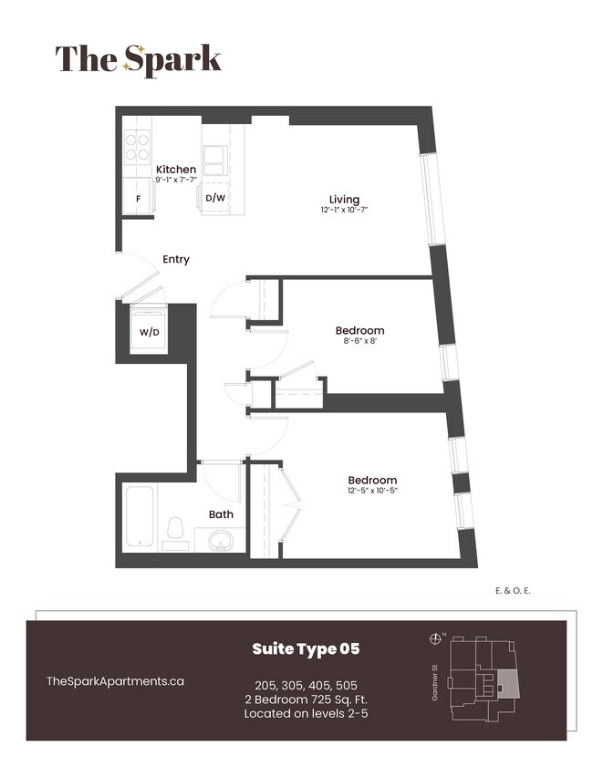 Photo - 2 Bedroom Unit | 725 sq ft Unit 205
