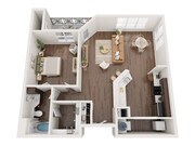 Hideaway floor plan Emory Old Town