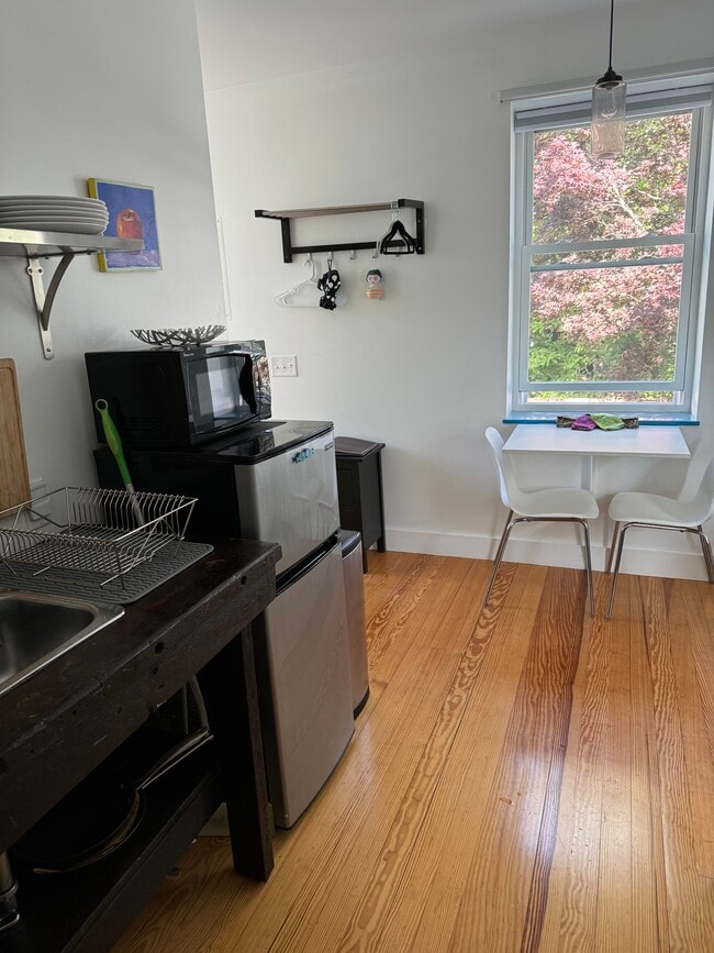 Kitchen and dining (new fridge is bigger) - 33 Atlantic St Unit 3
