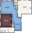 1BR/1BA