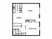 1BR/1BA