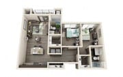B1: 2 Bed 2 Bath