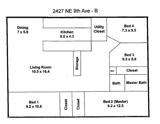2427 NE 9th Ave Unidad B - 2