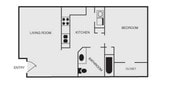 1BR/1BA
