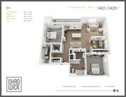 Two Bedroom with Flex Den, Two Bath