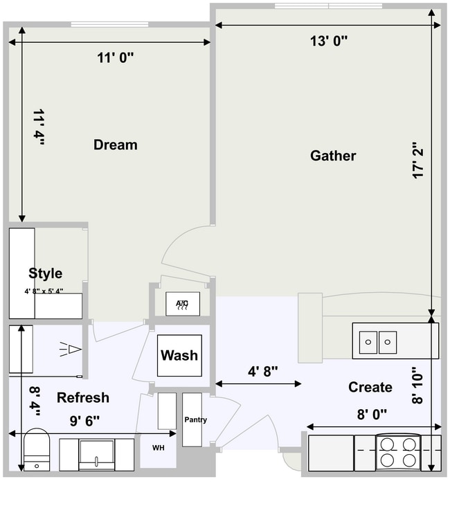 Marcis - 1 bedroom - 2D Floor Plan.png - Marcis Pointe