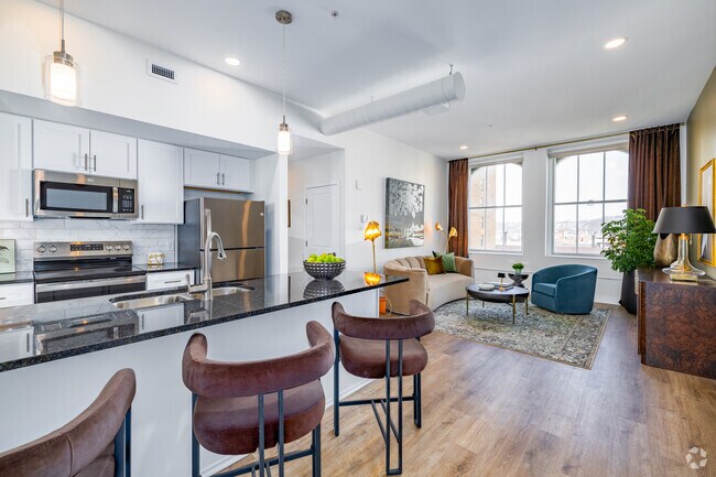 2BR. 2BA - 1,278SF - Kitchen / Living Room