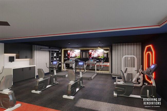 Rendering of Fitness Center - Altitude Columbus