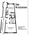 Waterton | 1 Bed 1 Bath | 615 sqft