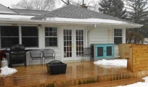 Rear deck overlooking private yard - 2416 Burrmont Rd House