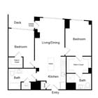 Serenity - B2 - 2 Beds - 2 Baths - 1009 Sq. ft.