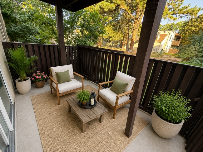 STAGED Patio - 9725 E Harvard Ave Unit Z396